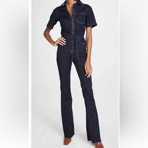 NWOT DL1961 XS Daniella Jumpsuit dark blue denim